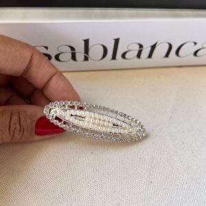 Presilha Pérola com Strass