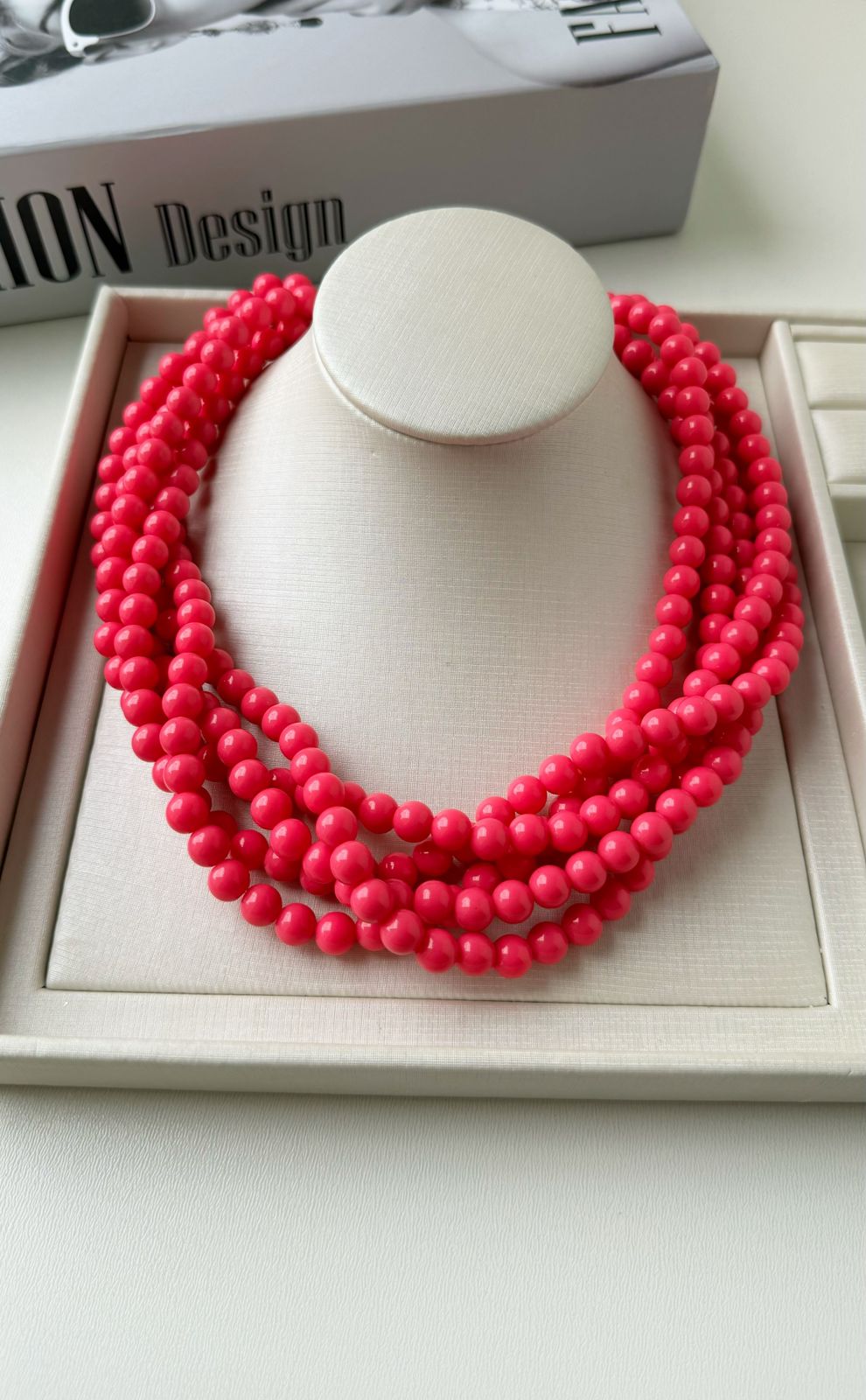 Maxi Colar de Bolinha Pink