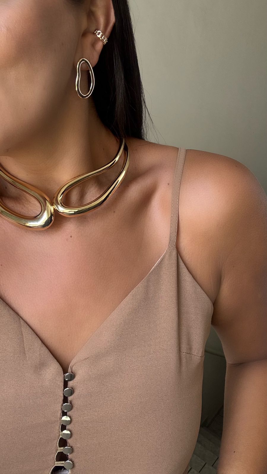 Choker Orgânica Vazada
