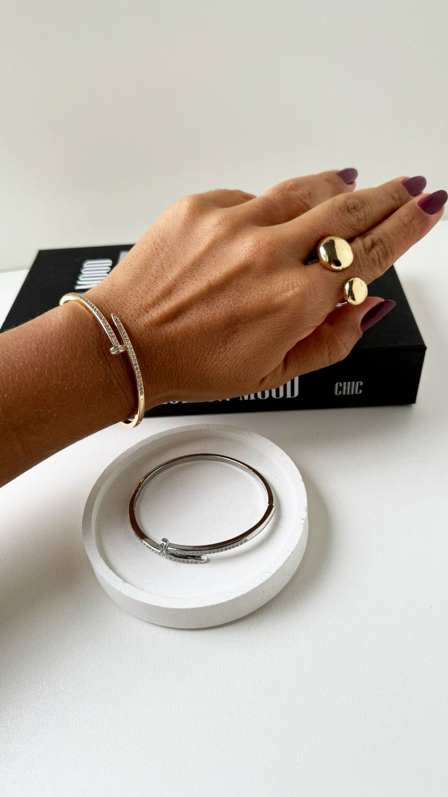 Bracelete Prego Zircônia