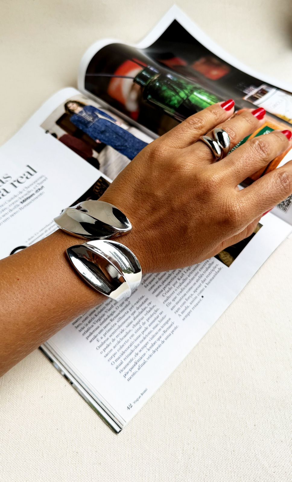 Bracelete Folha Lisa - Imagem 3