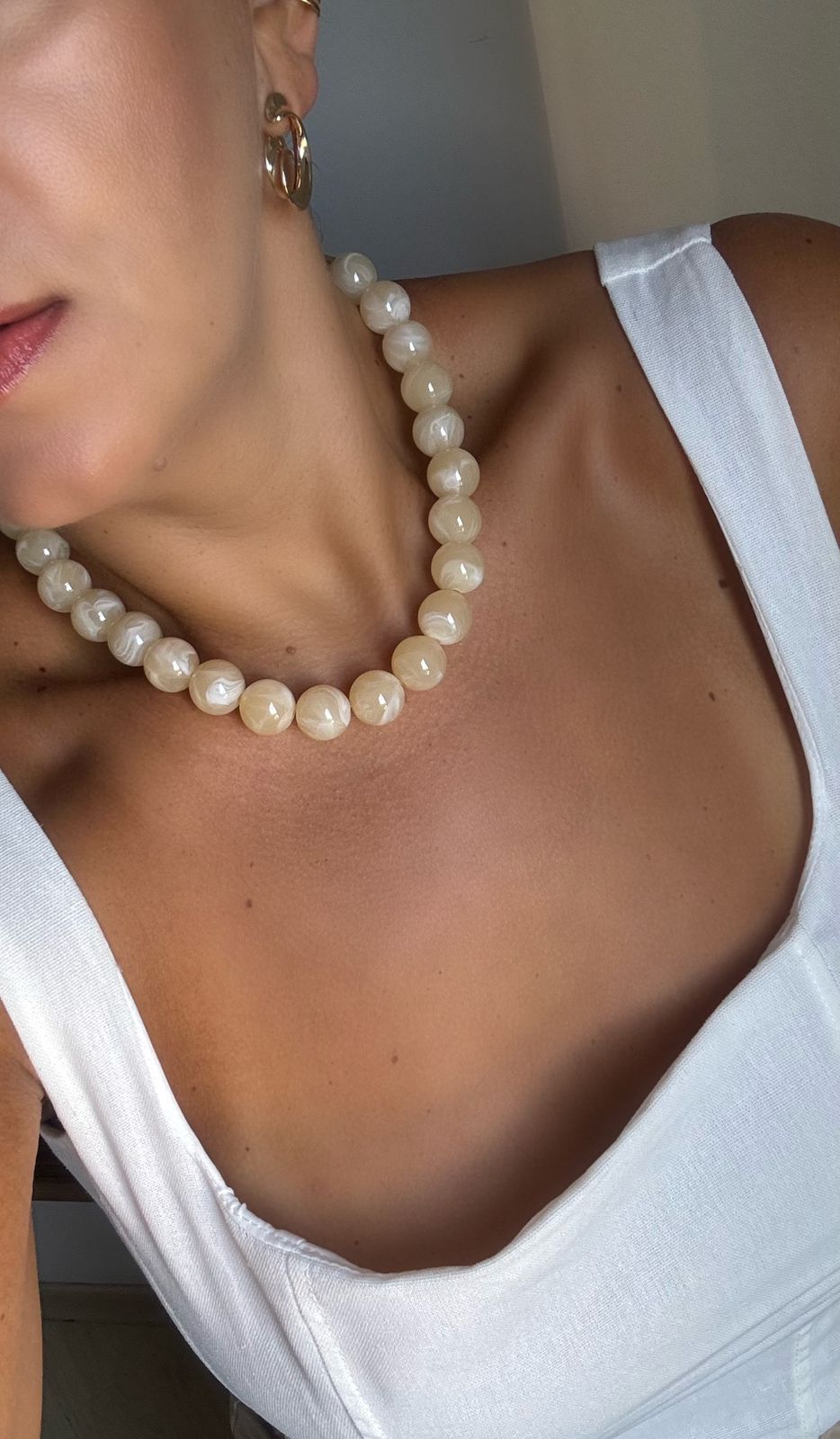 Colar de bola Resina - Imagem 6