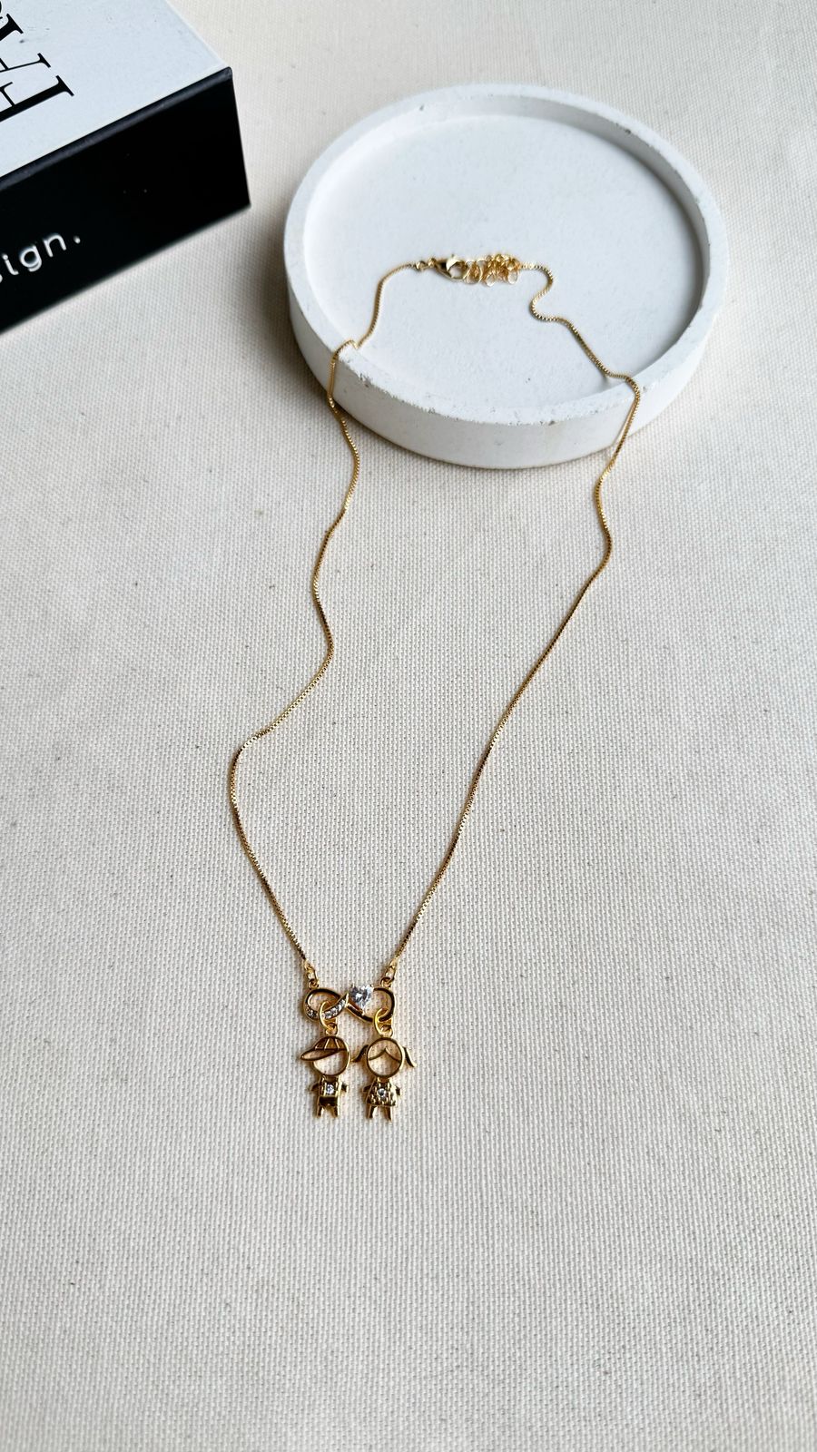 Colar Filho Infinito Folheado