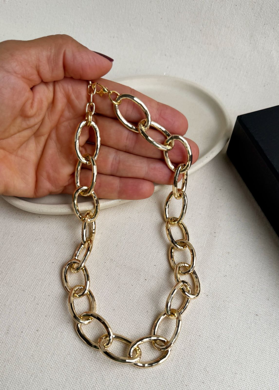 Colar de Corrente Dourado Casual - Imagem 2
