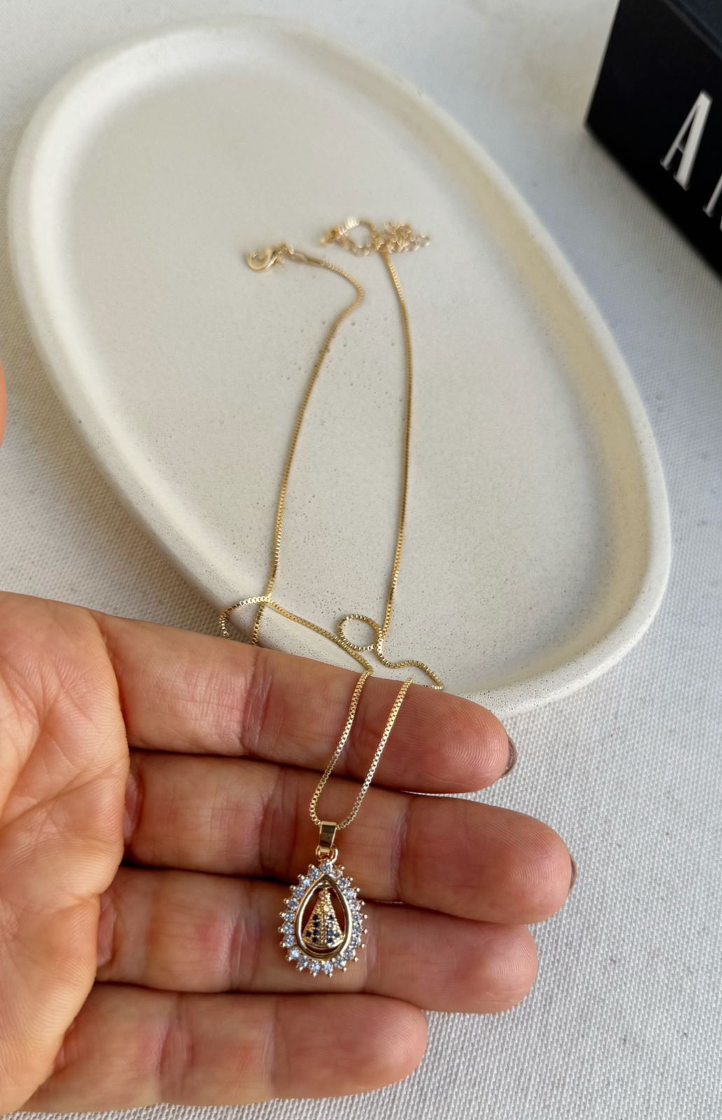 Colar Nossa Senhora Aparecida Gota - Imagem 4