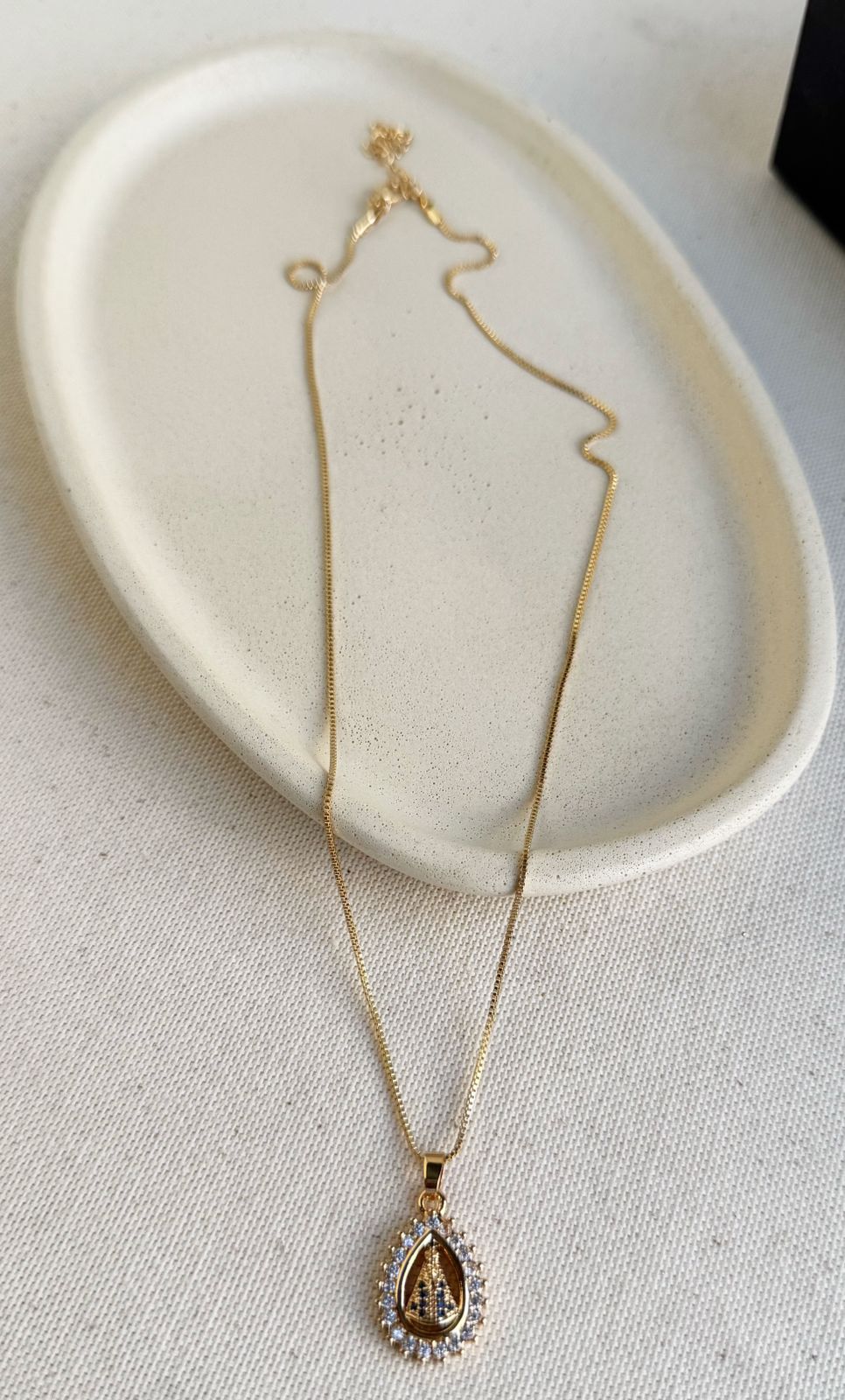 Colar Nossa Senhora Aparecida Gota - Imagem 3