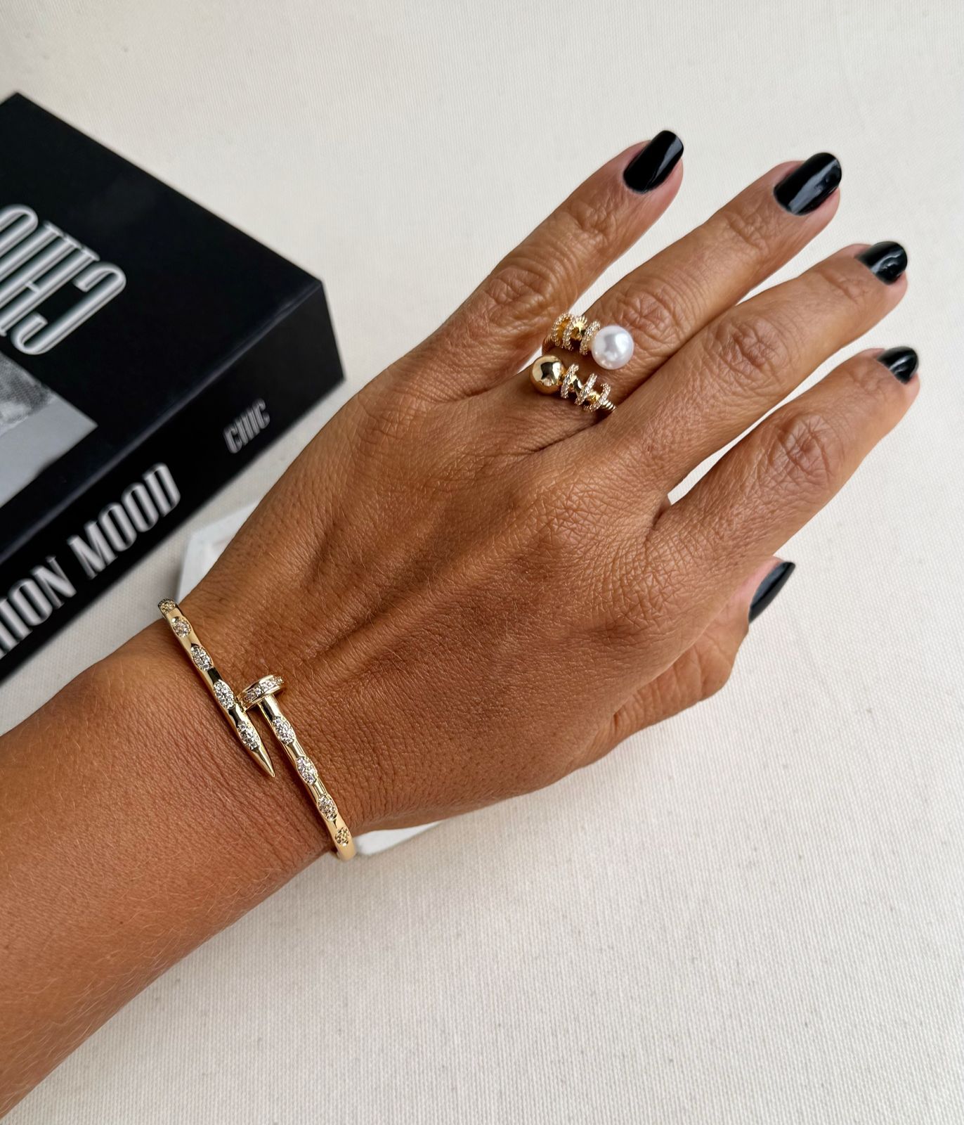 Bracelete Prego Com Zircônia Delicado - Imagem 4
