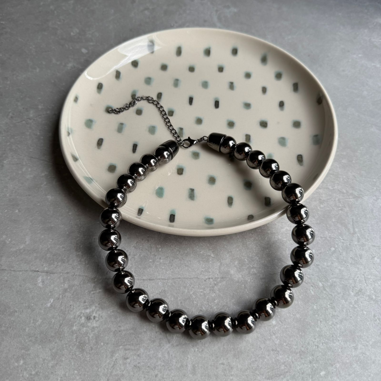 Kit colar Esfera grafite 03 Peças - Imagem 9