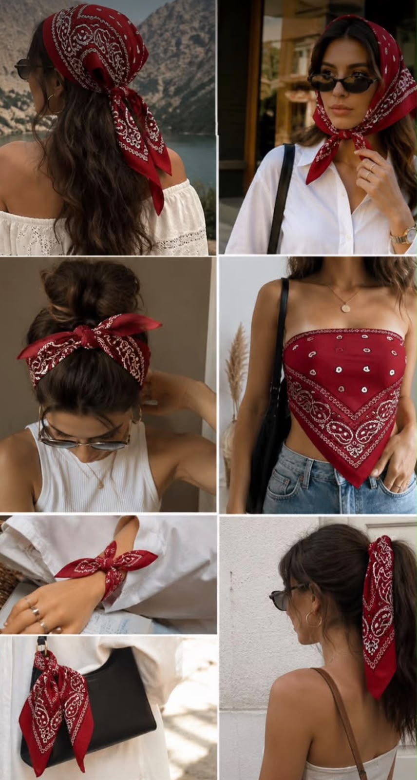 Bandana Estampada Poliester Feminina - Imagem 2