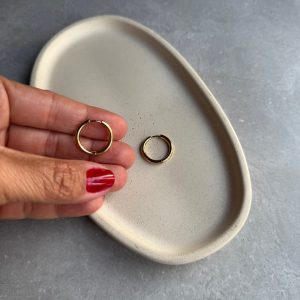 Argola Aço Inox Abaulada Fecho Clic